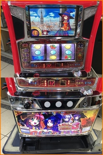 【引取限定】KPE マジカルハロウィン3 スロット台 不要機 台鍵・設定キー付 5号機 ART機【小倉南区葛原東】