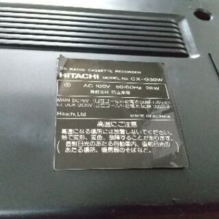 ダブルカセット  +  ラジオ  +  CD(一体型)の画像