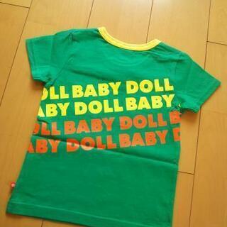 新品ビッグ斜め王冠Ｔシャツ110緑ベビドBABYDOLLベビードールの画像