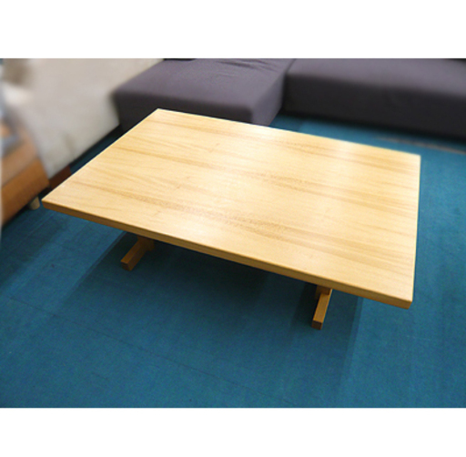 展示品【瀬戸内漆器 センターテーブル】天然木使用 軽量 F☆☆☆☆ 北欧風 ナチュラルブラウン 日本製 ローテーブル 分解＆組立可能 札幌 本郷通店
