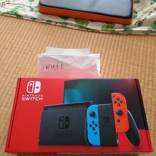 商談中　新品未開封】任天堂スイッチ Nintendo Switch　バッテリー長時間　新モデル　ネオンブルー/ネオンレッド　HAD-S-KABAA