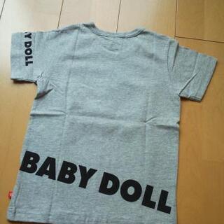 新品ペインティングＴシャツ グレー110ベビードールBABYDOLLベビドの画像