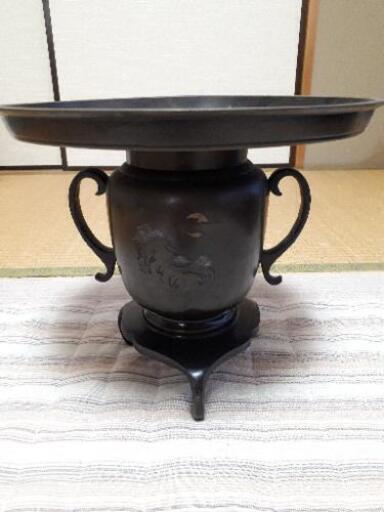金属製 三足 花器