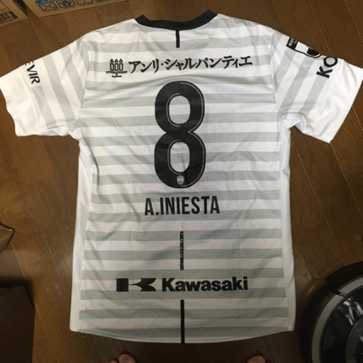 値下げ！ヴィッセル神戸 ユニフォーム #8 イニエスタ 2019 2nd XL