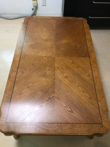 猫脚ローテーブル