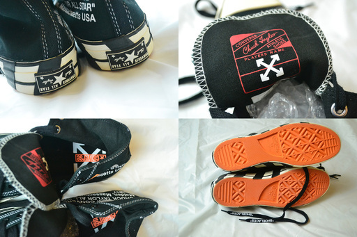 生産終了■未使用/新古品■コンバース x オフホワイト チャックテイラー オールスター/CONVERSExOFF-WHITE■黒x白■/US10/28cm■②