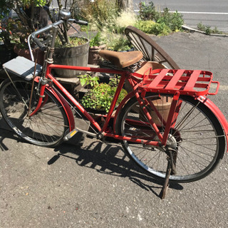 自転車、郵便局自転車、郵政省自転車、レトロな自転車、ツノダ自転車