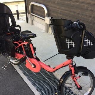 地域限定送料無料　ギュットミニ　三人乗り　8,9AH　黒　神戸市　電動自転車 地域限定送料無料 パナソニック ギュットミニ 三人乗り 子供乗せ 新