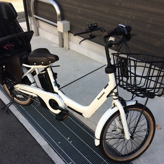 地域限定送料無料 ギュットアニーズ 子供乗せ 16AH 白 神戸市 電動