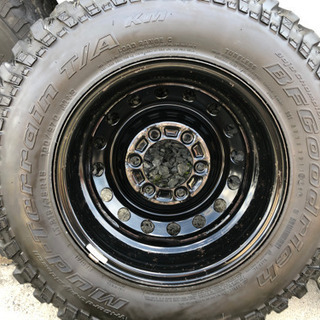 タイヤ+ホイールセット、ハイエース100系200系にて使用、BFグッド