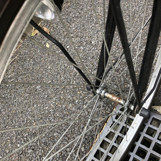 【取引中】アサヒ　普通の自転車　黒　ママチャリの画像