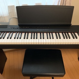 YAMAHA 電子ピアノ P-105 椅子＆スタンド＆ペダル付 取りに来られる方   の画像