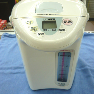 TIGER タイガー マイコン 電動ポット 4.0L ホワイト 西岡店