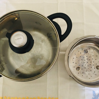 お取引中:T-fal 鍋（元は圧力鍋）4.5L、圧力蓋無