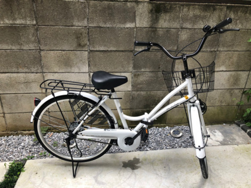 今年2月に購入したばかり！ママチャリ　自転車　白