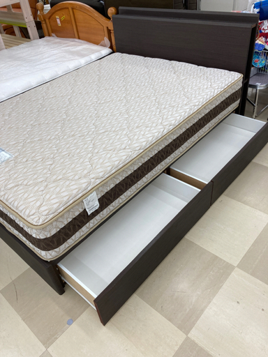 ニトリ+フランスベッド ダブルベッド
