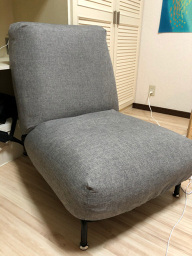 【お値下げ美品】LOWYA ロウヤ　1人掛け リクライニングソファ 42段ギア