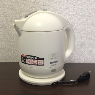電気ケトル 1.0L ホワイト 象印マホービン 