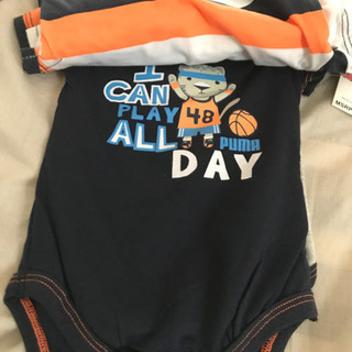 プーマロンパース5枚セット新品0-3Mの画像