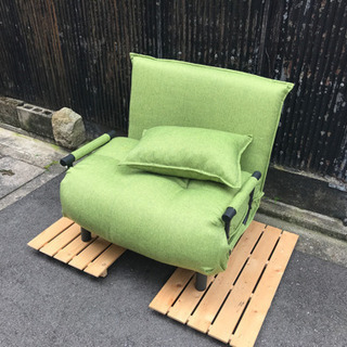 値下げしました❗️¥5,000➡️¥3,000 山善　ソファーベ...