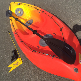 バイキングカヤック オージー Ozzie パドル・ロッドホルダー・フラッグ付き カヤックフィッシング用 浜名湖・三河湾 に最適の画像