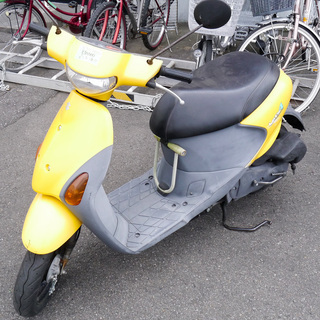 原付 バイク スズキ SUUKI 50CC レッツ４ 黄色 原チ...