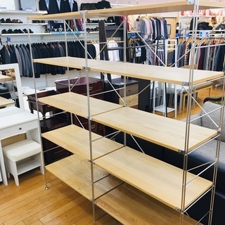 【トレファク鶴ヶ島店】無印良品　2列ユニットシェルフ