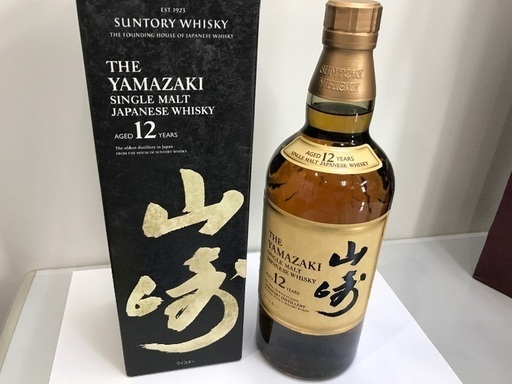 未開栓！新品！箱付き　山崎12年　サントリーウィスキー　山崎12年
