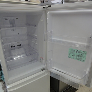 MITSUBISHI/三菱 2ドア冷蔵庫 146L MR-P15EZ-KW1 2016年製 白【ユーズドユーズ名古屋天白店】 MITSUBISHI/三菱 2ドア冷蔵庫 146L MR-P15EZ-KW1 2016年製 白