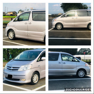 トヨタ/アルファード/ハイブリッド/HV G/E-FOUR/4WD/電動(ドア/シート/サンルーフ/カーテン)/H16/エンジンスターター/車検令和3/9/７人乗りの画像