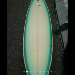 TSSC サーフボード  エメラルドグリーン ケース付き！の画像