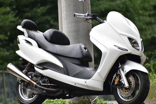 ☆YAMAHA＊マジェスティ125＊エアロ＊バーハン＊ローダウン＊スーパートラップマフラー＊WAKO’Sオイル交換済＊☆下取り全国配送も可能です☆彡