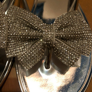 新品未使用 キラキラ☆リボンサンダルの画像
