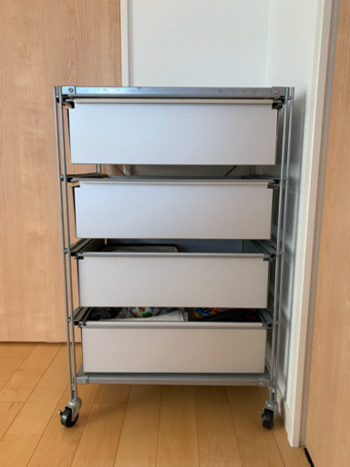 無印良品 スチールシェルフワゴン