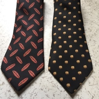 GUCCI &HERMES ネクタイの画像