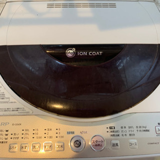 SHARP 全自動電気洗濯機 ES-GE60K 6kg Ag＋イ...
