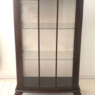 アンティークガラスキャビネット