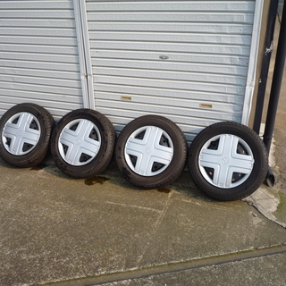 タイヤホイールキャップ付き155/65R13/73S　夏タイヤホ...