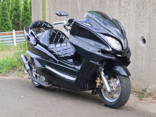 値下げ！！【YAMAHA マジェスティ】ブラックカスタム LEDレインボー スピーカー付き