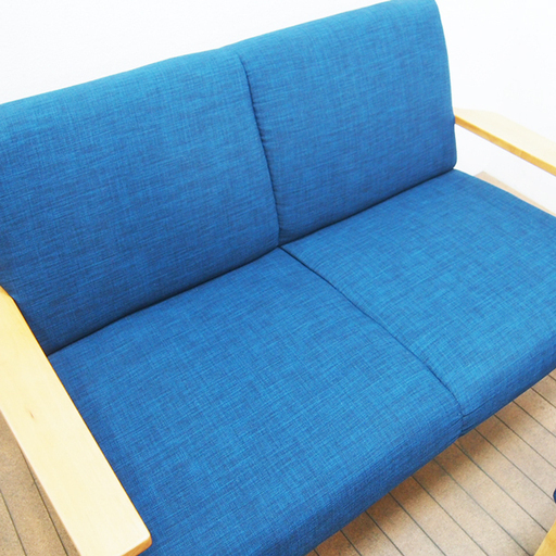 2Pソファ オットマン付 幅126 奥行73 高さ74cm (GA97)