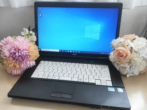 ノートパソコンC 富士通 LIFEBOOK A561/C CPU:core i5 メモリ:4GB HDD:250GB OS:Windows10Pro(64bit) 15.6型 無線LAN有(Wi-Fi子機アダプター付き) 光学ドライブ内蔵
