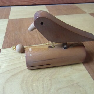 【取引成立】●無料● 木製 鳥のドアノッカー 差し上げます。＊石...
