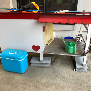 手作りの犬小屋