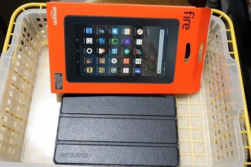 kindle Fire7 8GB 黒カバー外観良　初期化済です