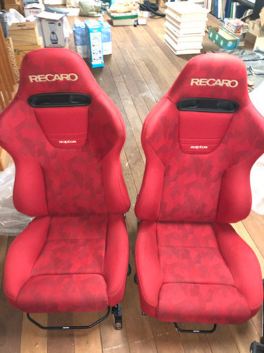 RECARO レカロ ラプター raptor 2000脚限定 超美品 左右2脚セット 赤 レッド