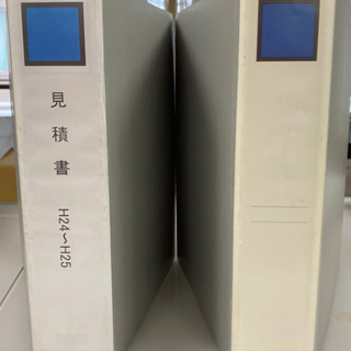 A4 2穴 パイプ式ファイル2セットの画像