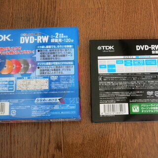 TDK DVD-RW 新品未開封　５パック＋１の画像