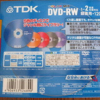 TDK DVD-RW 新品未開封　５パック＋１の画像