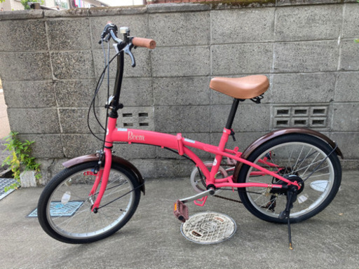 【取引中】20型折りたたみ自転車6段