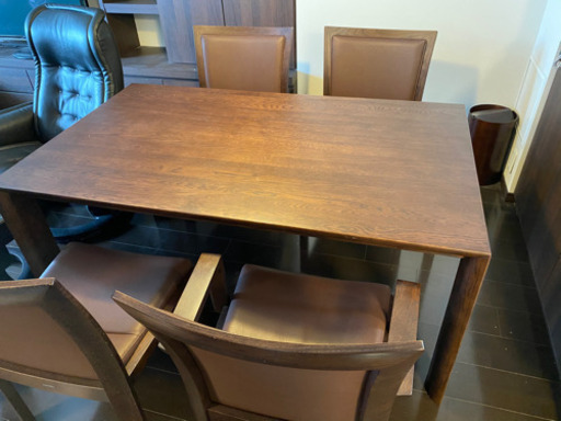 カリモク  ダイニングテーブル チェア ４脚 セット オーク材